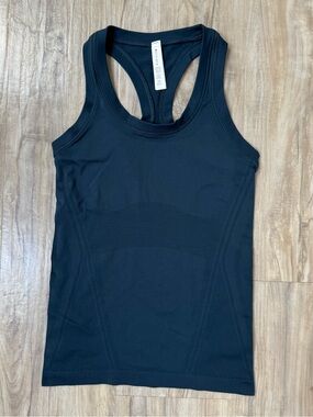 Athleta Navy Racerback Performance Tank